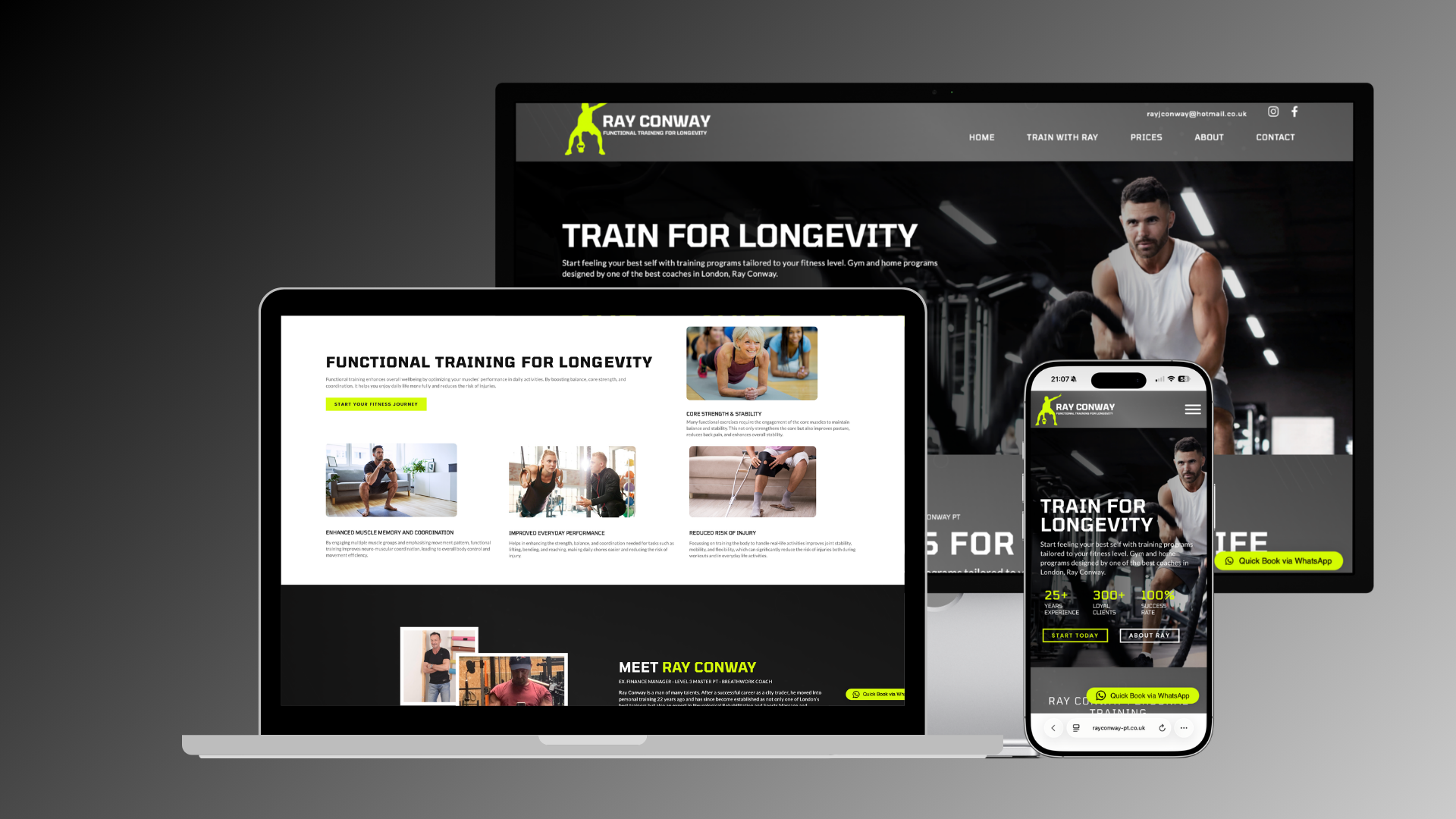 Web Design for Personal Trainer