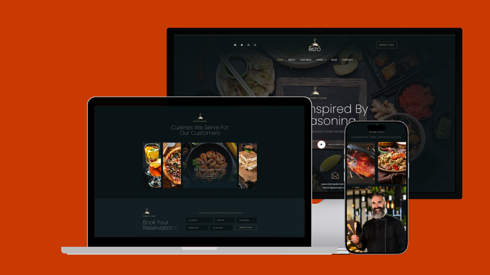 Web Design for Central London Restaurant